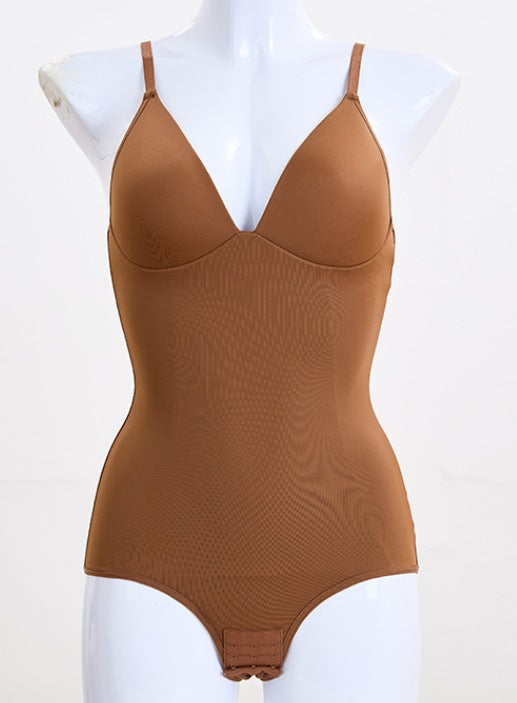The world's most popular - high-end shapewear bodysuit, suspender V-neck, waist and abdomen, sexy shapewear