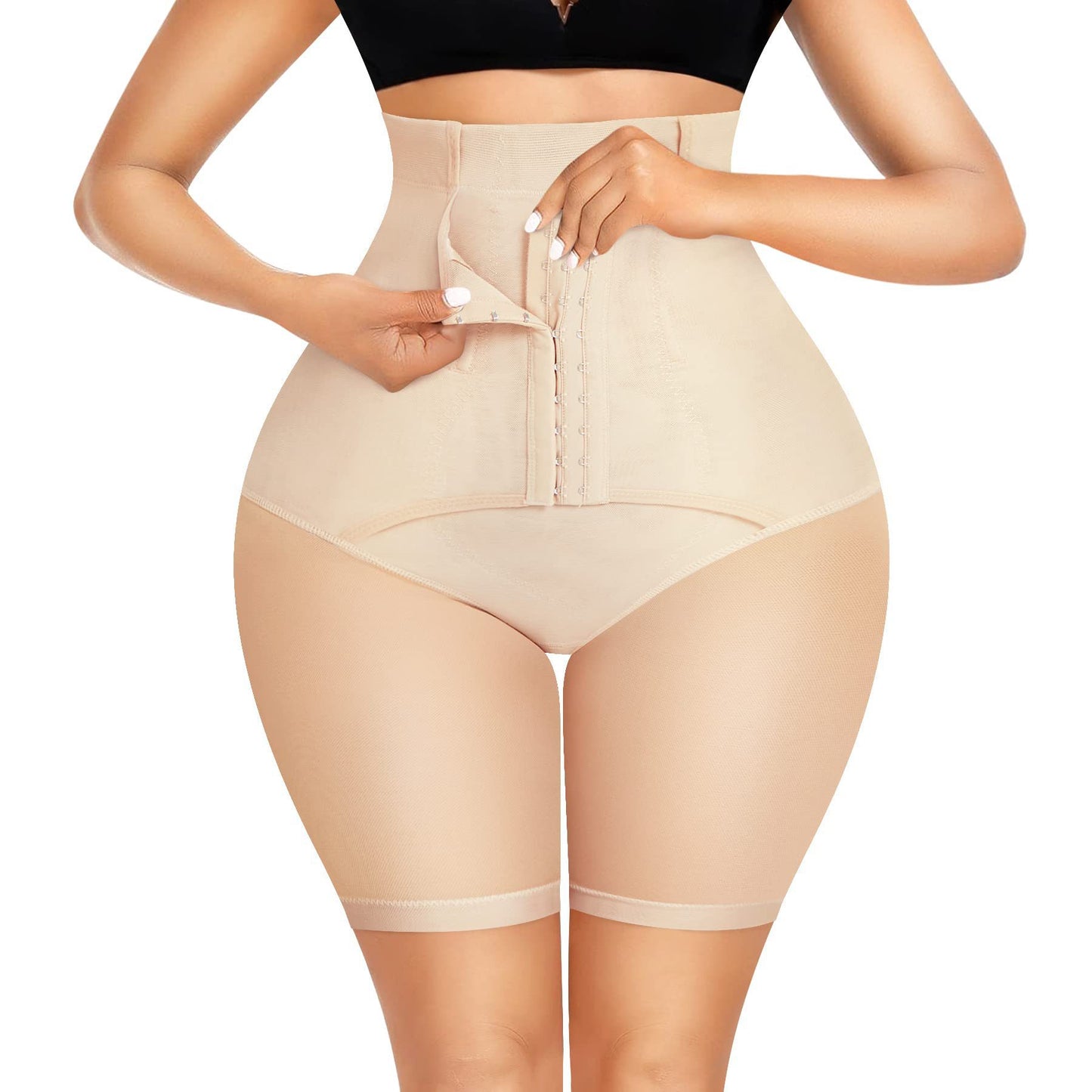 Cross-border hot-selling butt lift and body shaping briefs, high-waisted belly contouring, waist tuning, waist tuning, slim shorts, peach buttocks lifting briefs