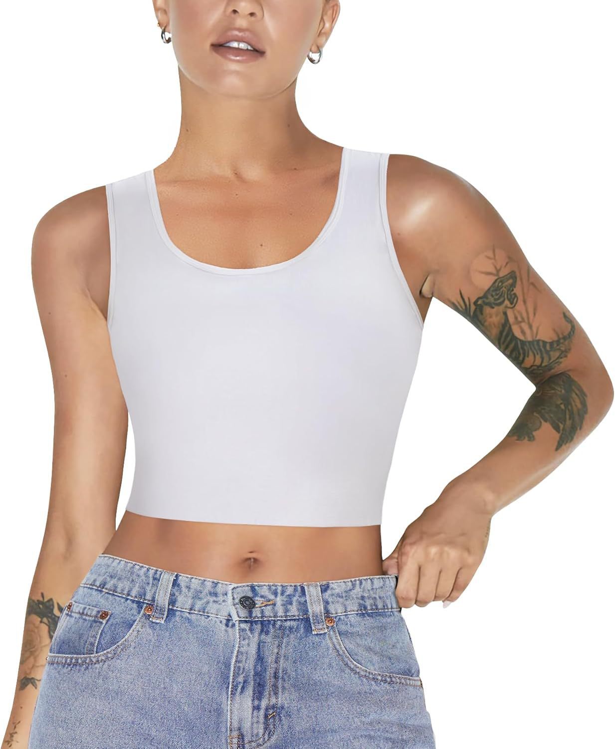 Cross-border hot selling lady tomboy bra athleisure seamless underwear wear multi-colored big breasts to show off small bras