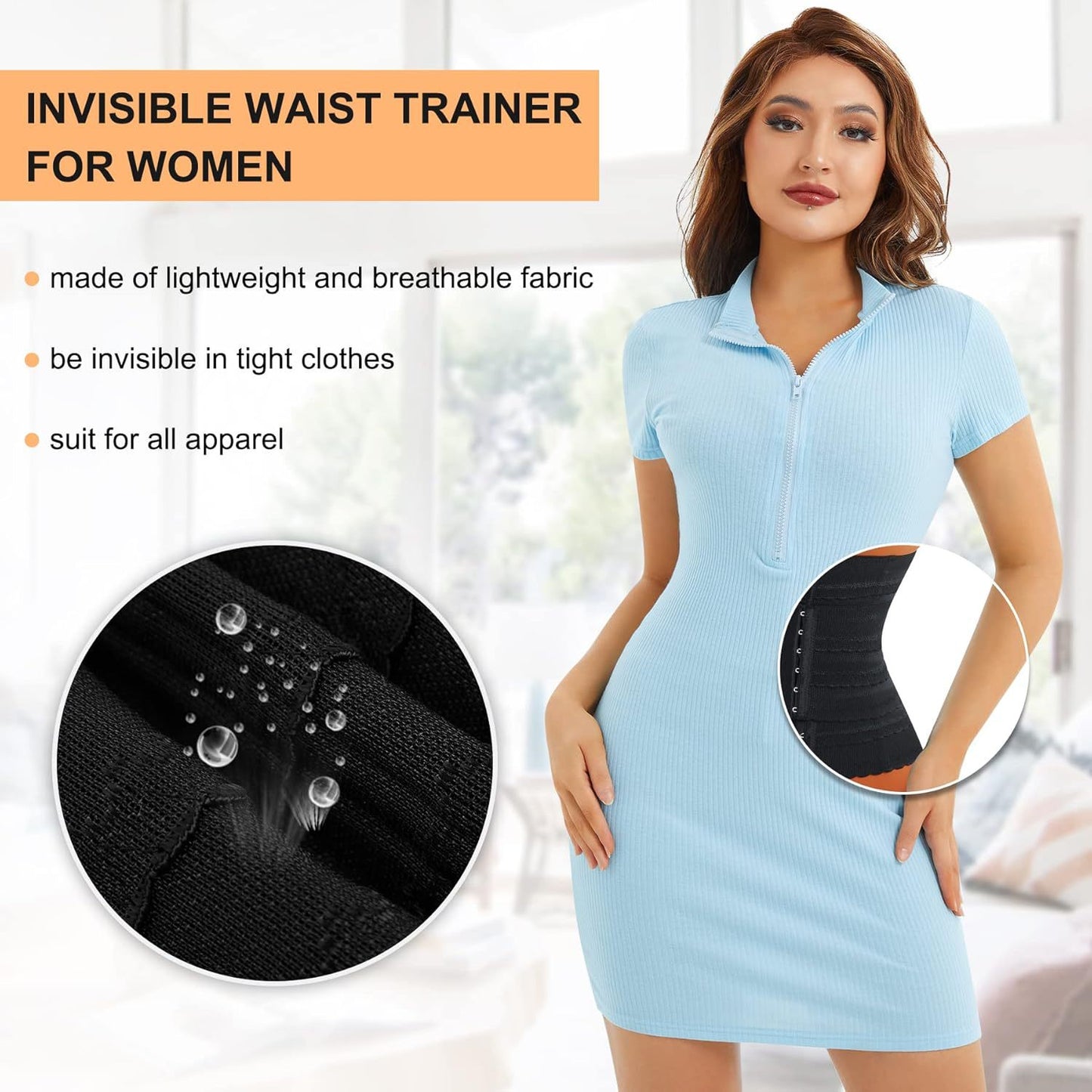 Cross-border hot-selling high-end plastic belts, sports fitness belts, breasted and upgraded waist and abdominal plastic belts