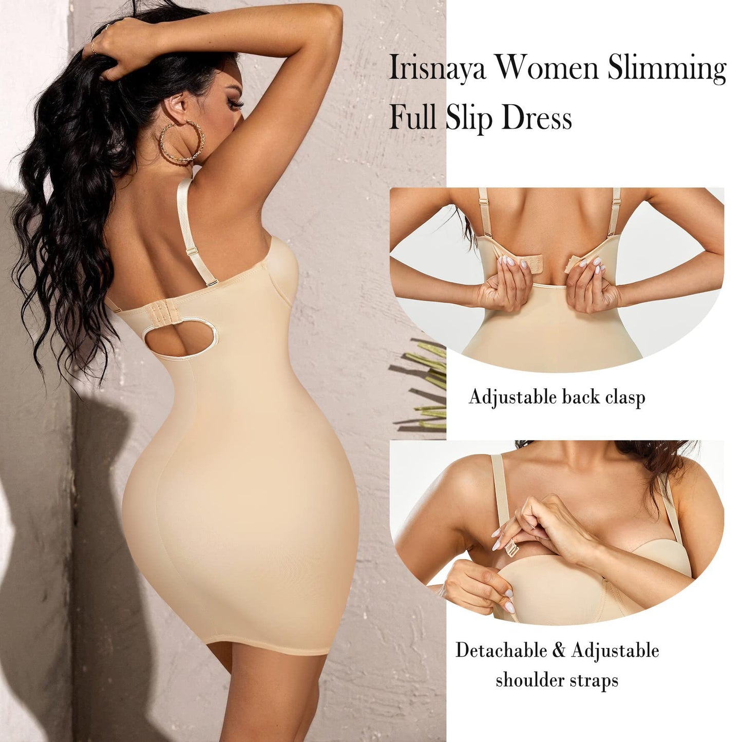 Cross-border hot selling high waist shapewear high-end suspender slim tight with stretch hip shaping dress