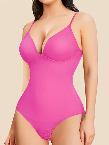 The world's most popular - high-end shapewear bodysuit, suspender V-neck, waist and abdomen, sexy shapewear