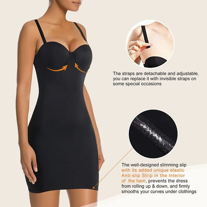 Cross-border hot selling high waist shapewear high-end suspender slim tight with stretch hip shaping dress