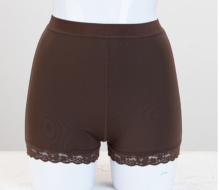 Cross-border hot sale shapewear shorts with butt pads, hip lifting, sports fitness, thighs, lace panties, shapewear shorts