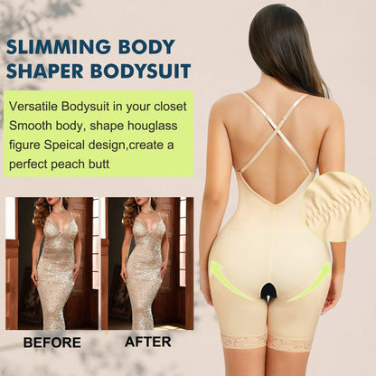 Eye-on style - suspender shapewear U-shaped design sexy buttocks lift and abdomen tuck slim open crotch shapewear without taking off shapewear