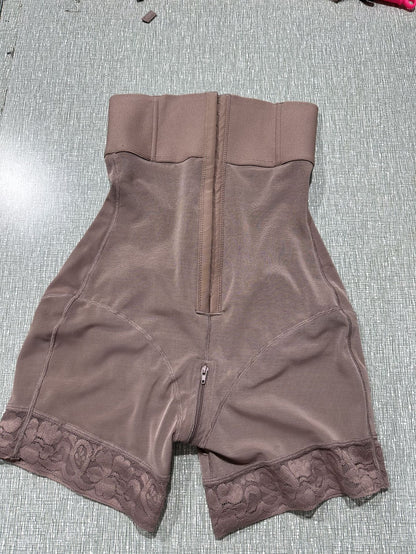 Cross-border new European and American plus-size body beauty postpartum shaping shapepants 3-breasted high-waisted tummy tuck and buttocks tuck pants