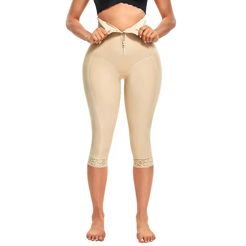 Cross-border hot selling high-waisted shaping buttock lifting pants, high-end tight slimming sports fitness waist and abdominal shaping pants