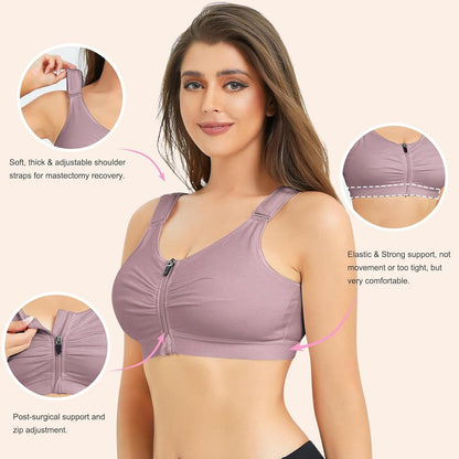 Cross-border hot-selling high-end shapewear zippers gather pull-up exercises, yoga fitness, breathable bras, shapewear underwear