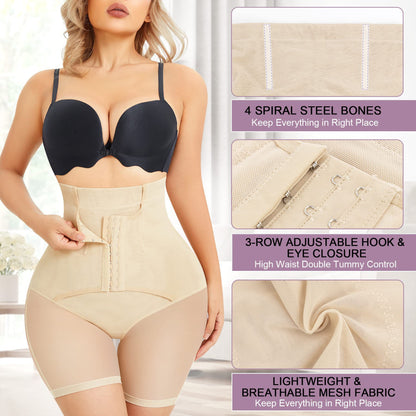 Cross-border hot-selling butt lift and body shaping briefs, high-waisted belly contouring, waist tuning, waist tuning, slim shorts, peach buttocks lifting briefs