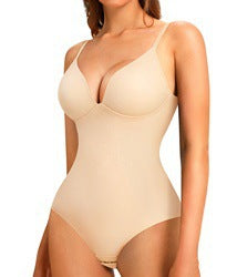 The world's most popular - high-end shapewear bodysuit, suspender V-neck, waist and abdomen, sexy shapewear