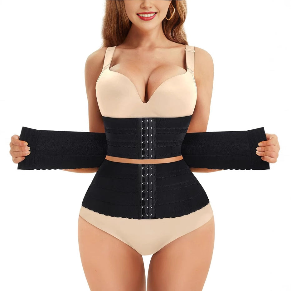 Cross-border hot-selling high-end plastic belts, sports fitness belts, breasted and upgraded waist and abdominal plastic belts