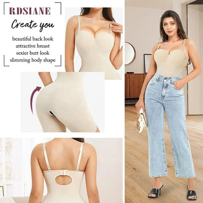 Cross-border hot sale body shaping jumpsuit suspender can be worn outside, waist, abdomen, buttocks, buttocks, slimming sports shapewear