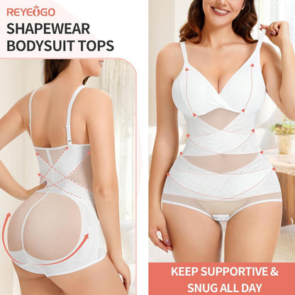 Popular hot selling body shapewear suspender V-neck cup mesh waist plastic breathable sports bodysuit