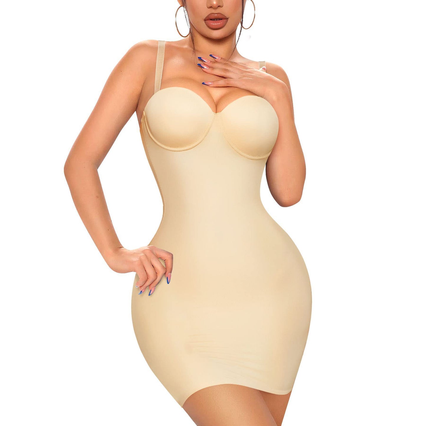 Cross-border hot selling high waist shapewear high-end suspender slim tight with stretch hip shaping dress