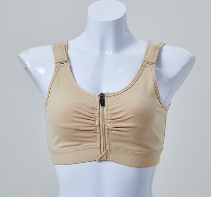 Cross-border hot-selling high-end shapewear zippers gather pull-up exercises, yoga fitness, breathable bras, shapewear underwear