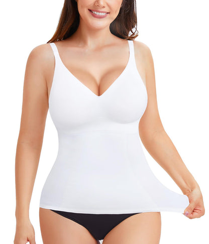 Cross-border hot-selling high-end shapewear suspenders, waist cinching, high elasticity casual V-neck high-end shapewear tops