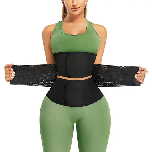 Cross-border hot-selling men's and women's plastic belts, sports and fitness, waist trainers, tight abdominal belts, slim sweat belts