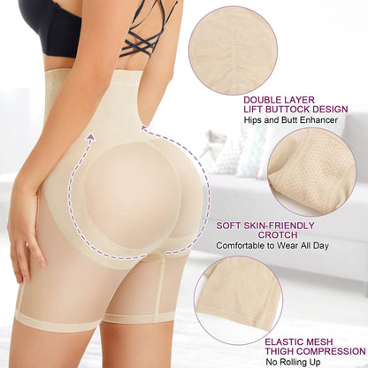 Cross-border hot-selling butt lift and body shaping briefs, high-waisted belly contouring, waist tuning, waist tuning, slim shorts, peach buttocks lifting briefs