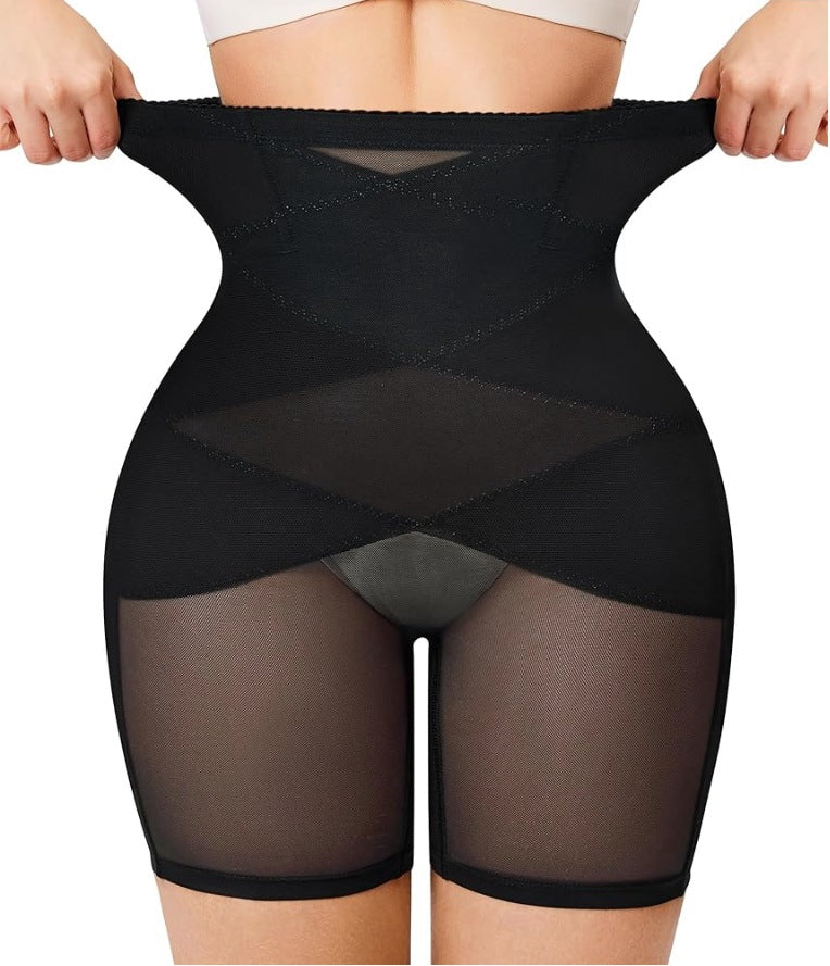 The world's most popular mesh shaping buttock lifting pants tighten the waist and lift the buttocks and lift the buttocks breathable double-layer high-elastic shaping buttocks lifting pants