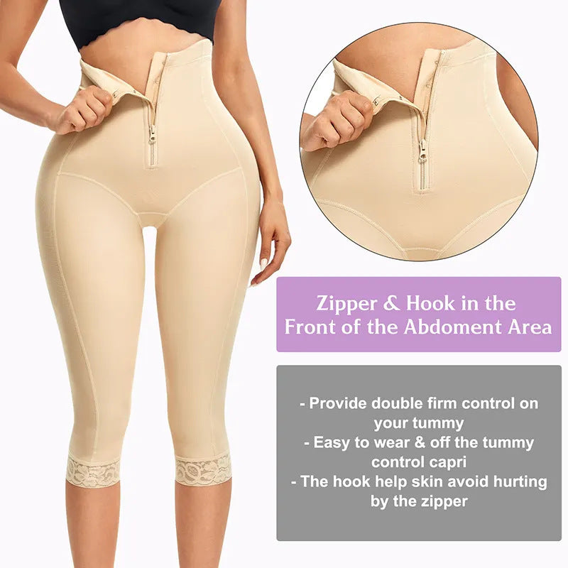 Cross-border hot selling high-waisted shaping buttock lifting pants, high-end tight slimming sports fitness waist and abdominal shaping pants