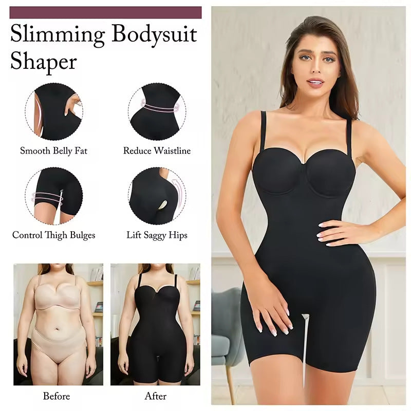 Cross-border hot sale body shaping jumpsuit suspender can be worn outside, waist, abdomen, buttocks, buttocks, slimming sports shapewear
