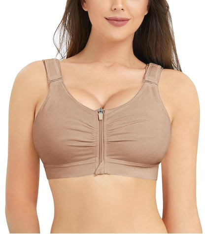 Cross-border hot-selling high-end shapewear zippers gather pull-up exercises, yoga fitness, breathable bras, shapewear underwear
