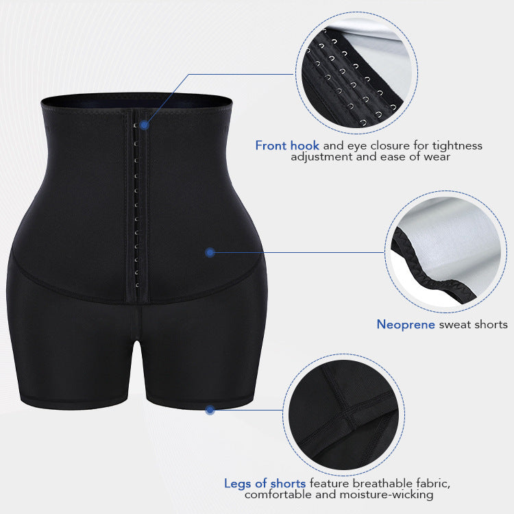 Abdominal trousers, cross-border women's sports and fitness, corset, sweaty pants, thickened breasted waist, hip lift, abdominal shapewear