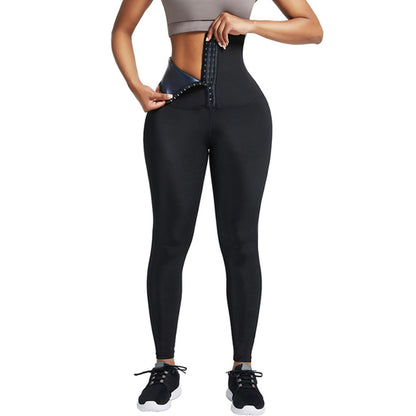 Abdominal trousers, cross-border women's sports and fitness, corset, sweaty pants, thickened breasted waist, hip lift, abdominal shapewear