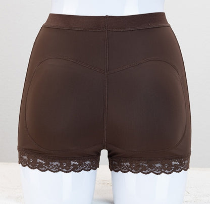 Cross-border hot sale shapewear shorts with butt pads, hip lifting, sports fitness, thighs, lace panties, shapewear shorts
