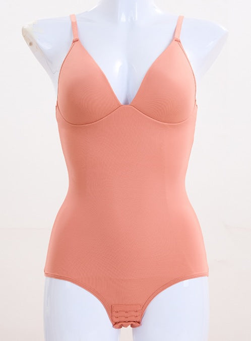 The world's most popular - high-end shapewear bodysuit, suspender V-neck, waist and abdomen, sexy shapewear