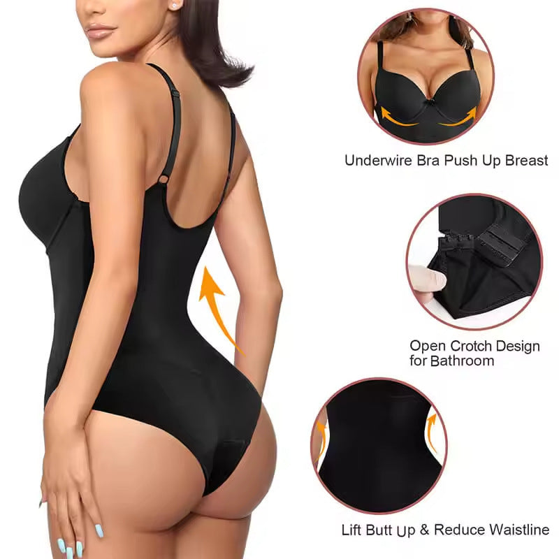 Cross-border hot-selling shapewear body-shapes, high-end slim tight-fitting, waist-tight, hip-lifting, suspender shapewear body-shapes