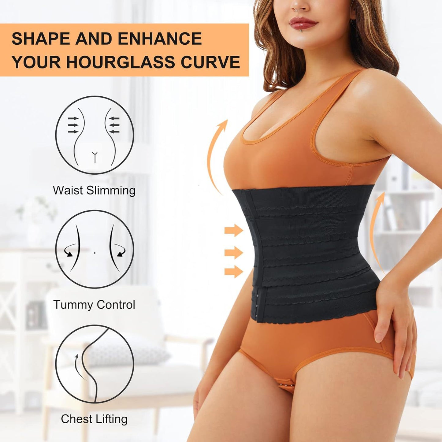 Cross-border hot-selling high-end plastic belts, sports fitness belts, breasted and upgraded waist and abdominal plastic belts