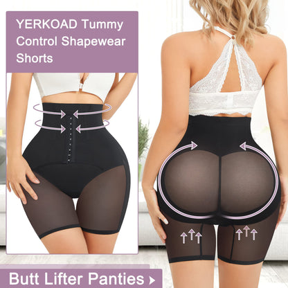 Cross-border hot-selling butt lift and body shaping briefs, high-waisted belly contouring, waist tuning, waist tuning, slim shorts, peach buttocks lifting briefs