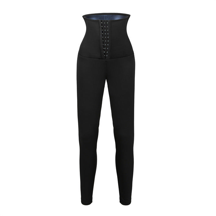 Abdominal trousers, cross-border women's sports and fitness, corset, sweaty pants, thickened breasted waist, hip lift, abdominal shapewear