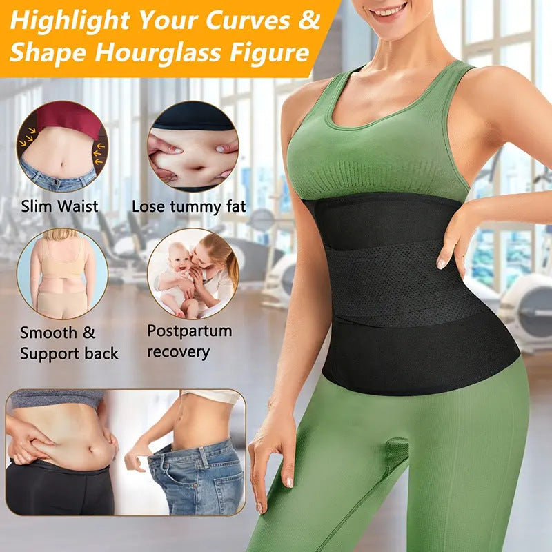 Cross-border hot-selling men's and women's plastic belts, sports and fitness, waist trainers, tight abdominal belts, slim sweat belts