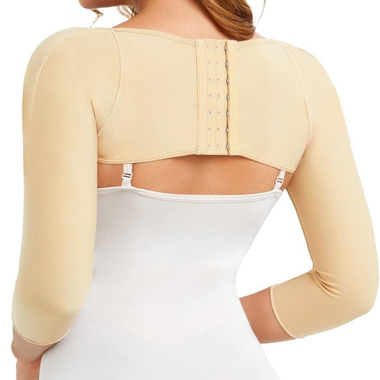 Cross-border hot-selling women's postoperative sleeves, long-sleeved sleeves, auxiliary breasts, forearm fat, with breasts, adjustable long-sleeved sleeves