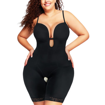 Eye-on style - suspender shapewear U-shaped design sexy buttocks lift and abdomen tuck slim open crotch shapewear without taking off shapewear