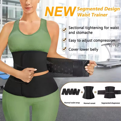 Cross-border hot-selling men's and women's plastic belts, sports and fitness, waist trainers, tight abdominal belts, slim sweat belts