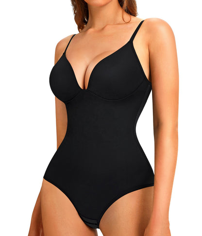 The world's most popular - high-end shapewear bodysuit, suspender V-neck, waist and abdomen, sexy shapewear
